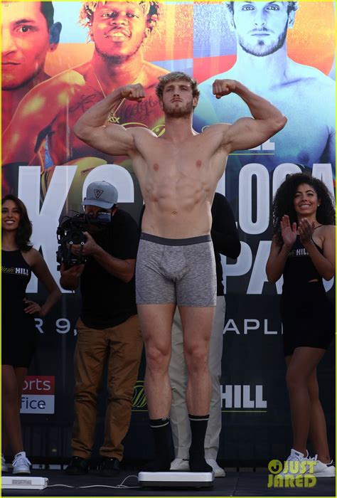 Logan Paul Goes Shirtless At Weigh In Before Fight With Ksi Photo