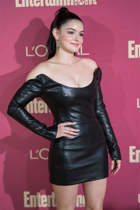 Lovely Ladies In Leather Ariel Winter In A Leather Mini Dress