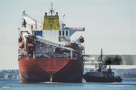 Tugboat Assistance Stock Photo Download Image Now Atlantic Ocean