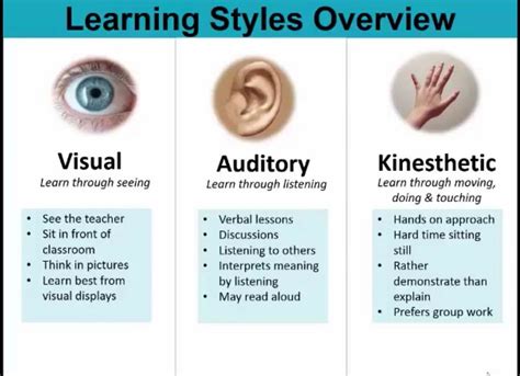 Styles Of Learning Visual Auditory Kinesthetic News Baobab College