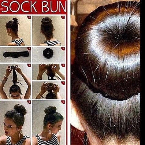 How To Do A Sock Bun W Hair Hacks Cute Hairstyles