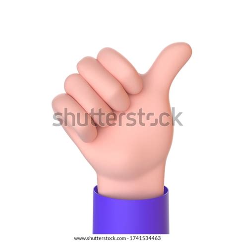 Thumbs Gesture Illustration Like Finger Sign Stock Illustration