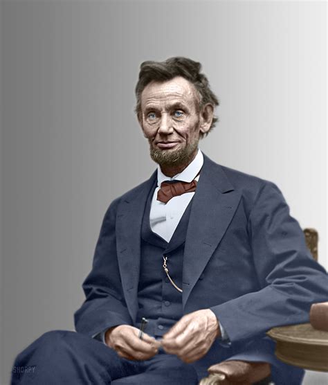 Shorpy Historical Picture Archive Abraham Lincoln Colorized 1865