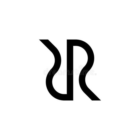 Simple Letter R Logo Design Template Stock Vector Illustration Of