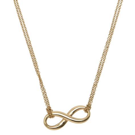 Tiffany And Co Infinity Yellow Gold Pendant Necklace Tiffany And Co The
