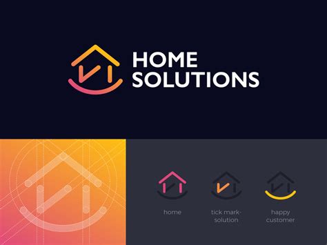 Home Solutions Logo by Mujtaba Jaffari on Dribbble