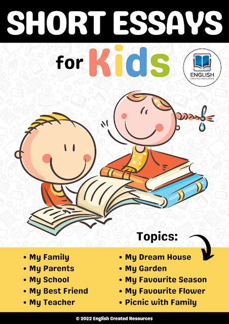 Short Essays For Kids English Created Resources