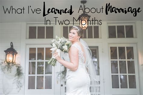 What I've Learned About Marriage in 2 Months | Marriage ...