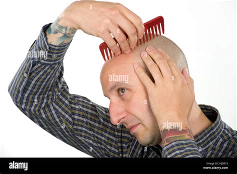Man Combing Hair Funny High Resolution Stock Photography And Images Alamy