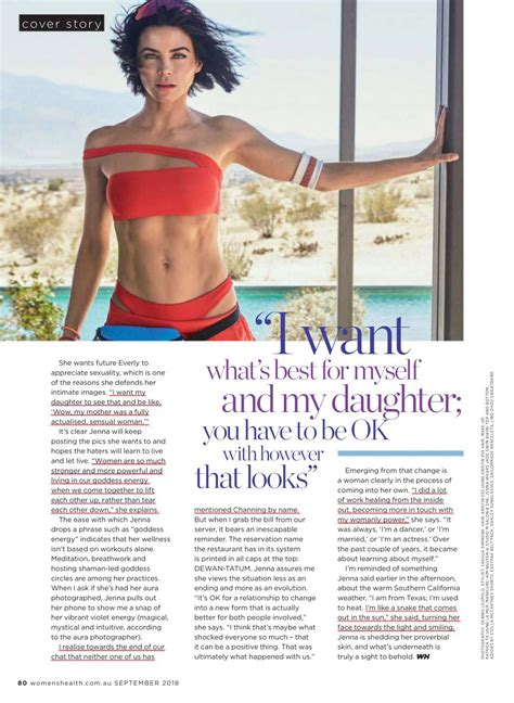 Jenna Dewan In Womens Health Magazine September Hawtcelebs
