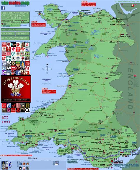 interactive map of wales wales map castle beach interactive map