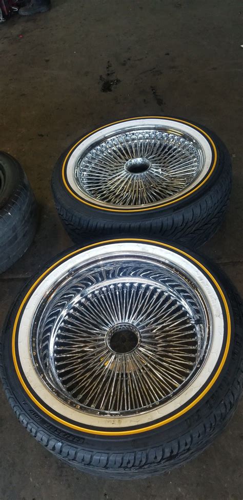 18 Staggered Set Of Daytonwire Wheels No Vogues No