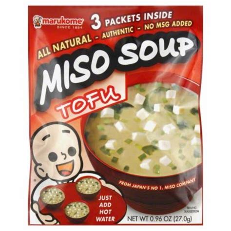 Marukome Instant Miso Soup Packet Tofu 102 Oz City Market
