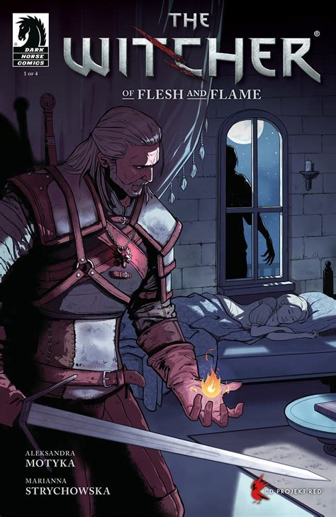 new the witcher comic series revealed of flesh and flame