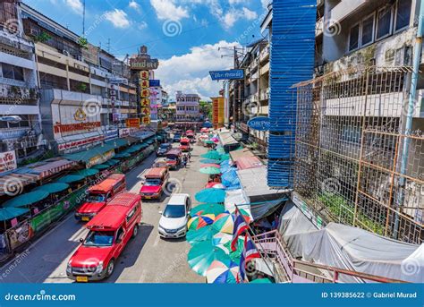 City Street In Downtown Chiang Mai Editorial Photography Image Of