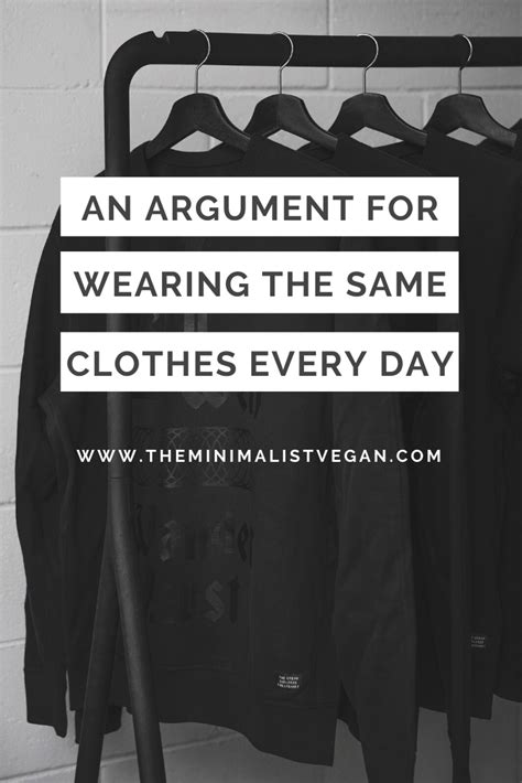 An Argument For Wearing The Same Clothes Every Day