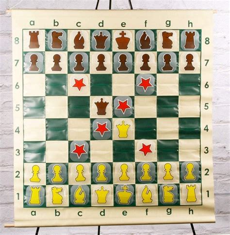 36 Roll Up Vinyl Demo Board With Pieces Chess House