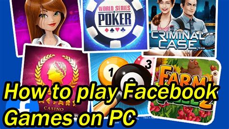 How To Play Games On Facebook Pc Youtube