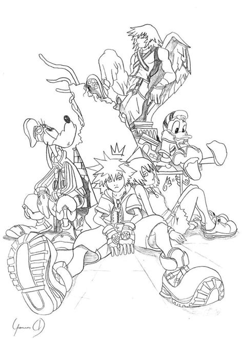 Kingdom Hearts Heart Stencil Cute Coloring Pages Kingdom Hearts