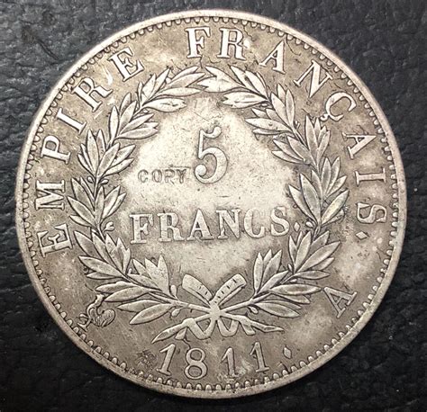 1811 France 5 Francs Silver Plated Copy Coin In Non Currency Coins From