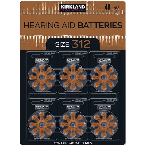 Kirkland Signature Hearing Aid Batteries Size X Pk