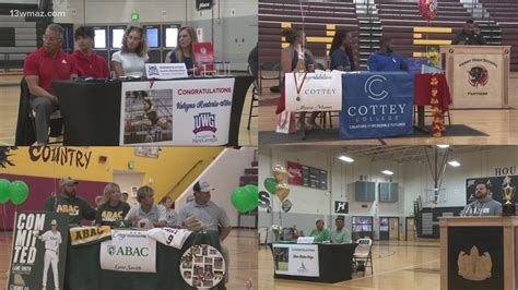 Houston County Student Athletes Announce Plans To Play At Next Level
