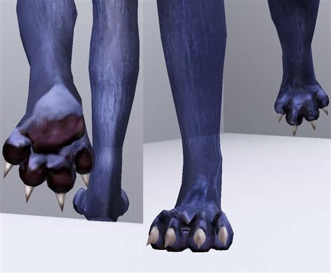 Modthesims Wolf Feet For All
