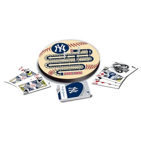 Masterpieces Officially Licensed Mlb New York Yankees Wooden Cribbage