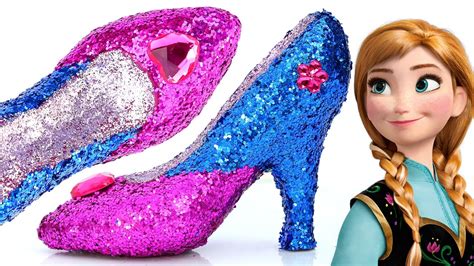 Diy Frozen Anna Super Glitter Play Doh High Heels Disney Princess