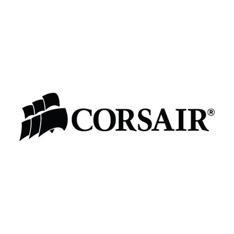 The Corsair Logo On A White Background