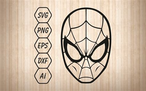Spider-man svg files. Spiderman mask vector. Spider man cut | Etsy