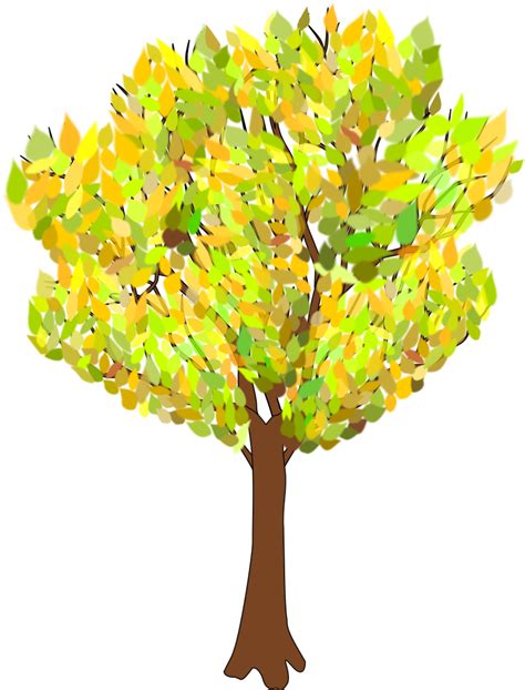 Onlinelabels Clip Art Tree In Autumn
