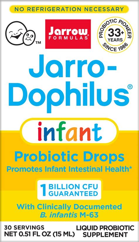 Jarrow Formulas Jarro Dophilus Probiotics Infant Liquid Drops Fl Oz Vitacost