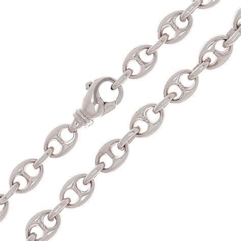 14k White Gold Solid Gucci Mariner Link Chain Necklace 26 75 Mm 832