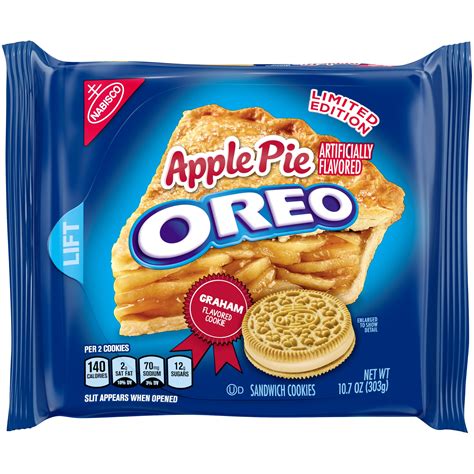 Oreo Apple Pie Sandwich Cookies Limited Edition 1 Resealable 10 7 Oz Pack Walmart Inventory