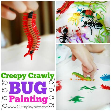 Creepy Crawly Bug Painting Easy Process Art Painting Project For Kids