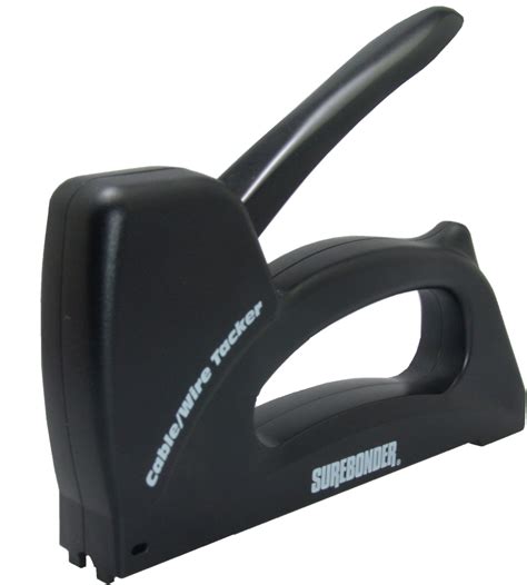 The drop cable is available with 1, 2 or 4 tight coated fibers. Wire and Cable Tacker Staple Gun - Surebonder