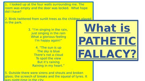 What Is Pathetic Fallacy Teaching Resources