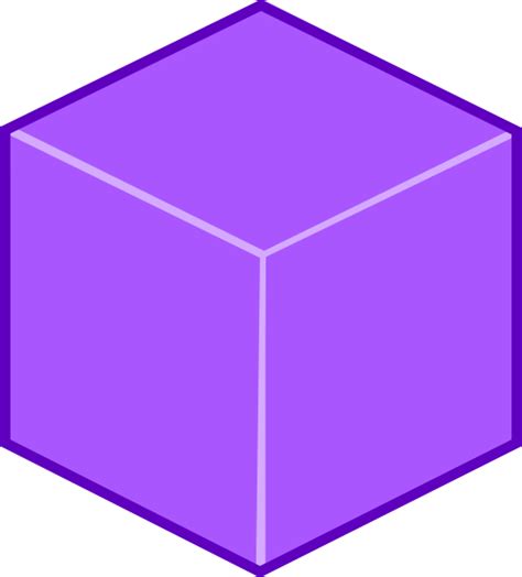 Purple 3d Cube Clip Art At Vector Clip Art Online Royalty