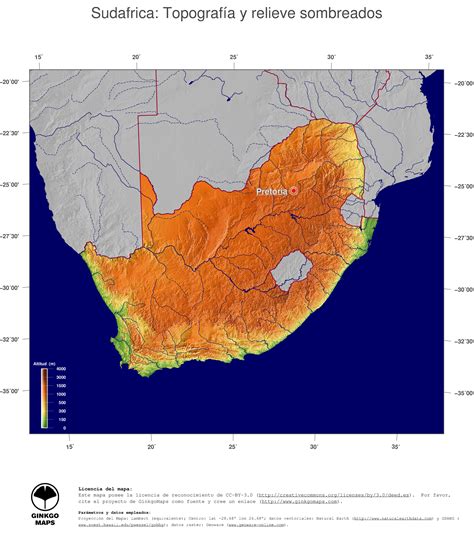 Mapa Sudáfrica Mapas Colección Continente África Record Sudáfrica