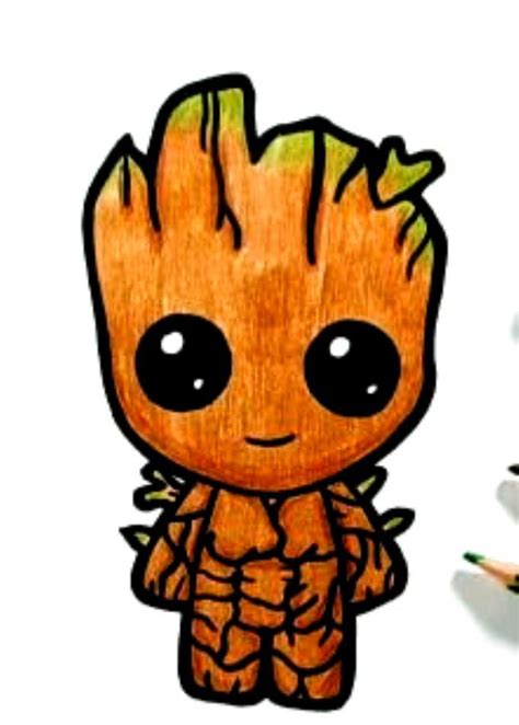 Baby Groot Drawing In 2020 Baby Groot Drawing Drawings Artwork Images