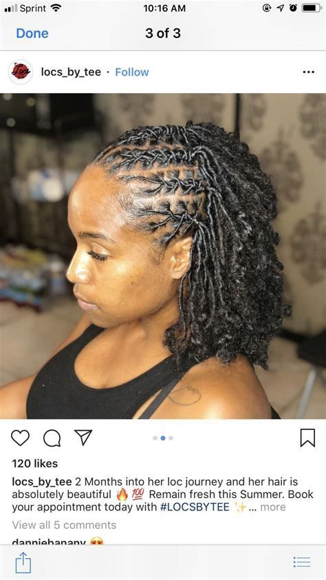 From natural to dramatic colors. Short Dreads Braided in 2020 | Short locs hairstyles ...