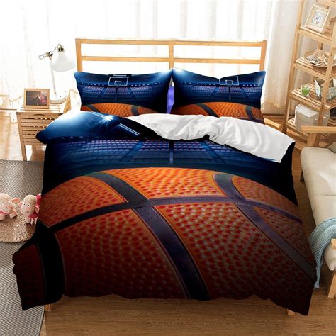3d Basketball Realistic Printed Bedding Setsduvet Cover Set Teen