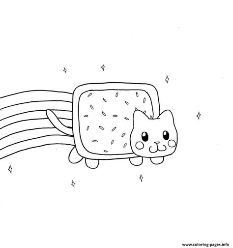 Nyan Cat Free Coloring Pages