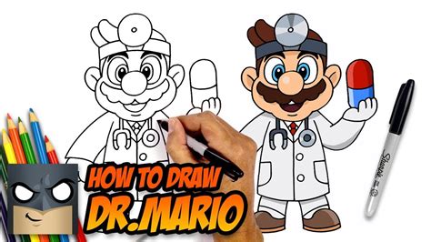 How To Draw Drmario Cartooning Club Tutorial Youtube