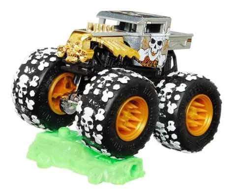Hot Wheels Monster Trucks Bone Shaker Twisted Tredz Miniatur Frete grátis