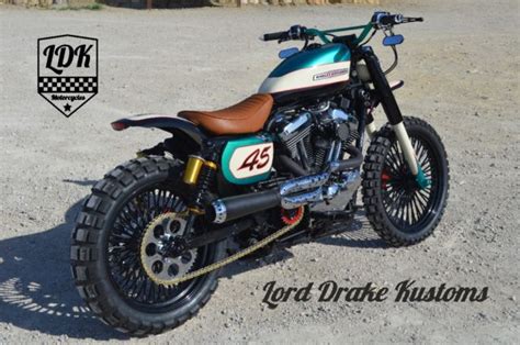 Each kit includes a pair of custom designed damper rods which are manufactured in our cnc machine shop. Harley Davidson SPORTSTER 1200 SCRAMBLER "SOULBREAKER" by ...