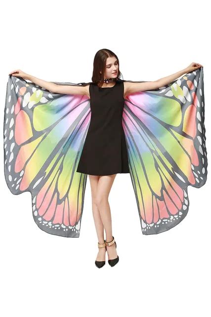 Butterfly Wings Beach Dress Costume Fancy Dress Up Pretend Play Party