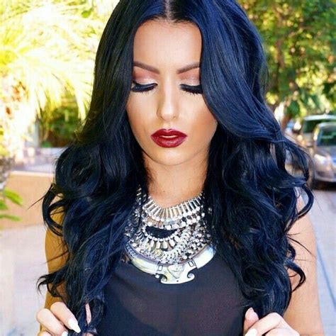 Dark Blue Hair Dye Blue Black Hair Color Navy Blue Hair Black Ish