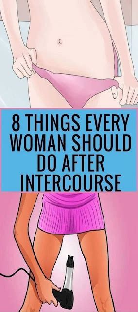 8 things every woman must do after intercourse healthy lifestyle